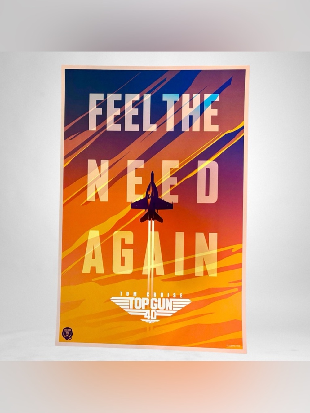 Top Gun 40th Anniversary Feel The Need Again Original US Movie Poster